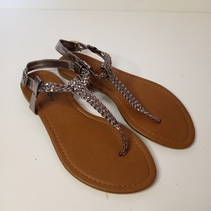 Womens star bay silver bronze sandals